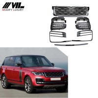 ABS  Front Grill Grille to  Top Quality 1 Set Car Styling  for Land Rover  Range   2018-2019